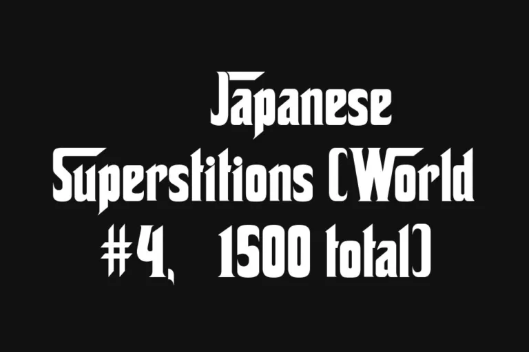 🇯🇵 Japanese Superstitions