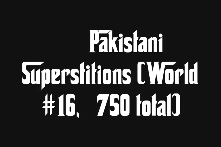 🇵🇰 Pakistani Superstitions