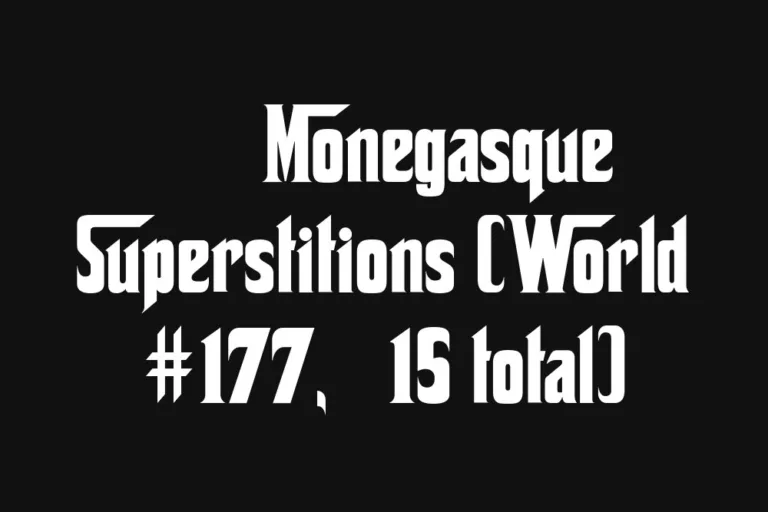 🇲🇨 Monegasque Superstitions